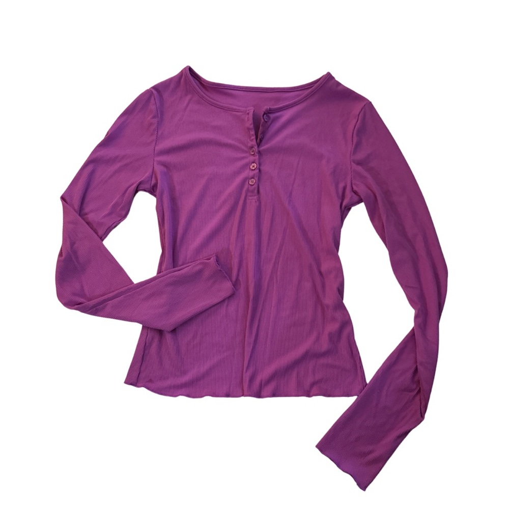 RIBBED HENLEY (PINK)